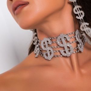 Silver Money Necklace